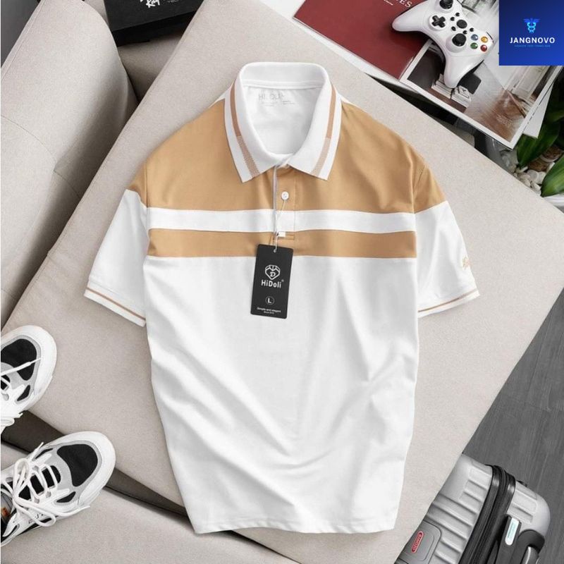 Áo polo nam, áo thun cổ bẻ phối màu trẻ trung năng động cao cấp