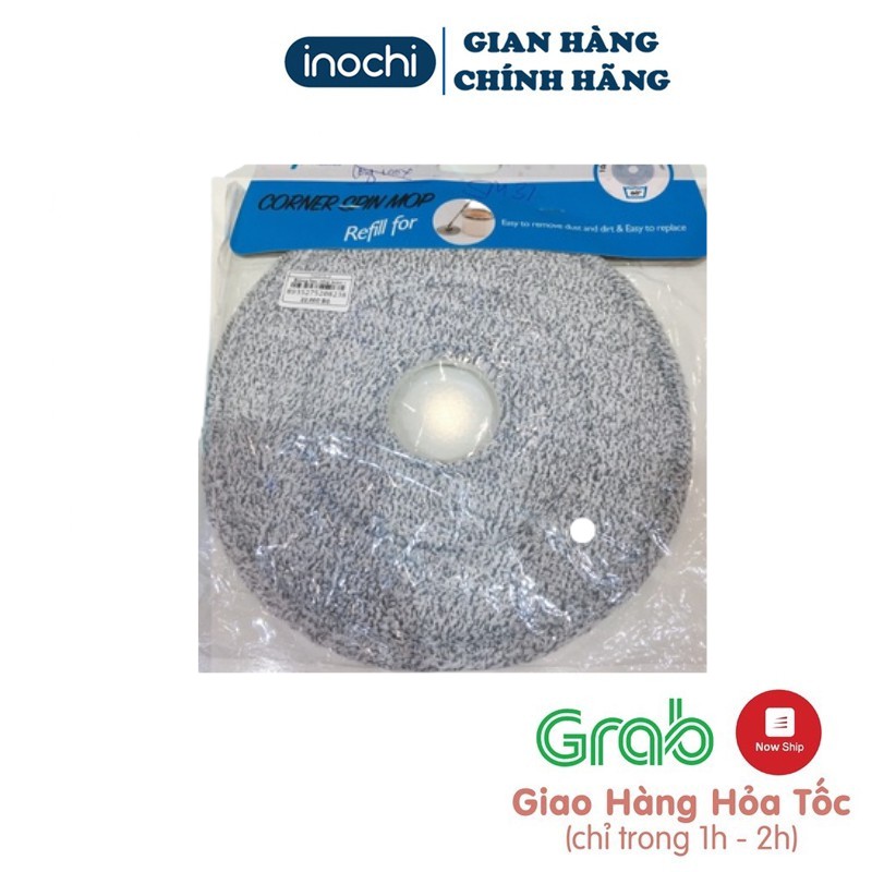 Bông Lau Nhà Tròn xoay 360 Độ INOCHI SM-31 Thế Hệ Mới Không Để Lại Vệt Nước Khi Lau