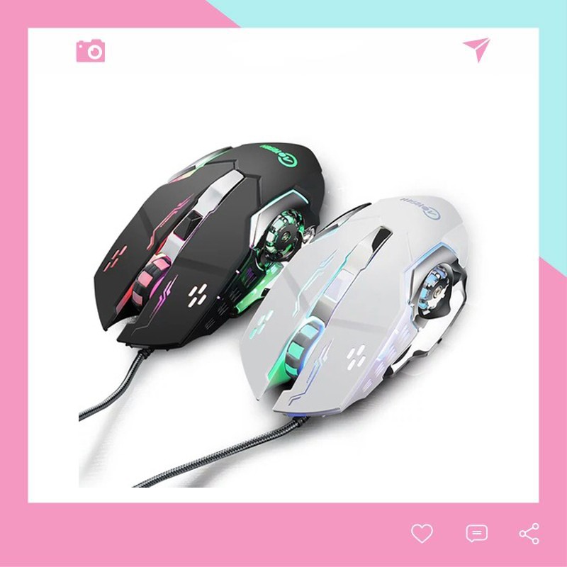 Chuột Gaming Mouse Thông Minh Nhiều Màu Có Đen Led Cao Cấp CH11