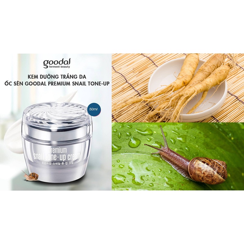 Kem dưỡng ẩm trắng da ốc sên 50ML siêu trắng Chống nhăn Chống lão hóa Se khít lỗ chân lông Hàn Quốc