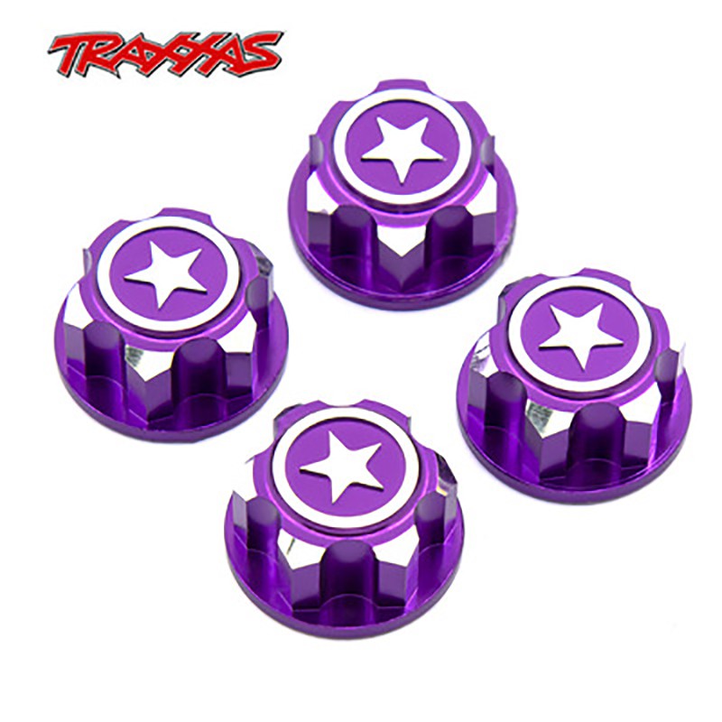 4 Đai Ốc Lục Giác 17mm Bằng Nhôm Chống Trượt Cho Xe Điều Khiển Từ Xa 1/8 Traxxas X-Maxx Summit E-Revo ARRMA Buggy