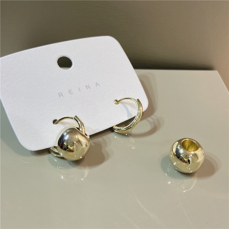 Bông Tai Dáng Dài Hình Quả Cầu Thời Trang Sáng Tạo 2022 Cho Nữ