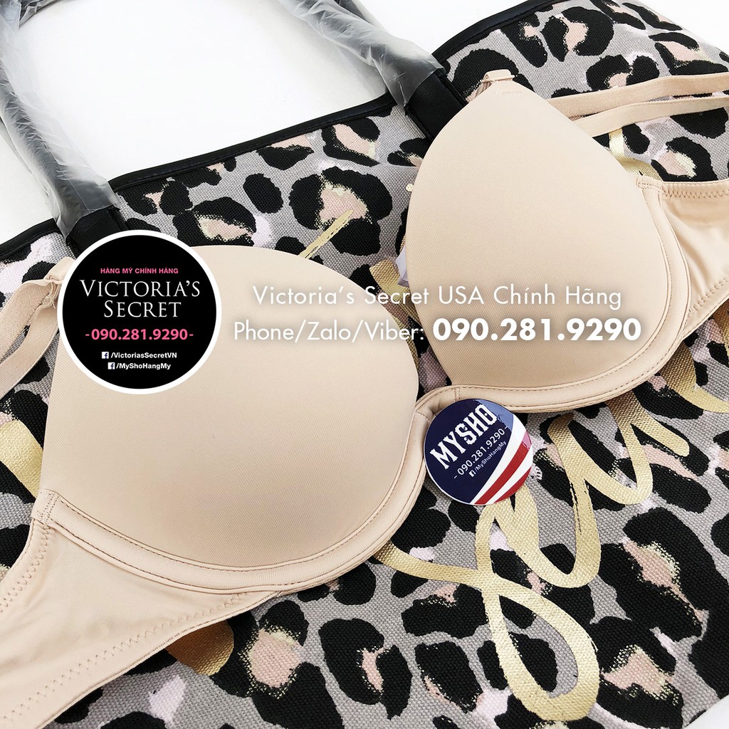 32A/A70 - Áo VS Super Push-up, màu nude , nâng nhiều - Super Nude, Pink Victoria's Secret