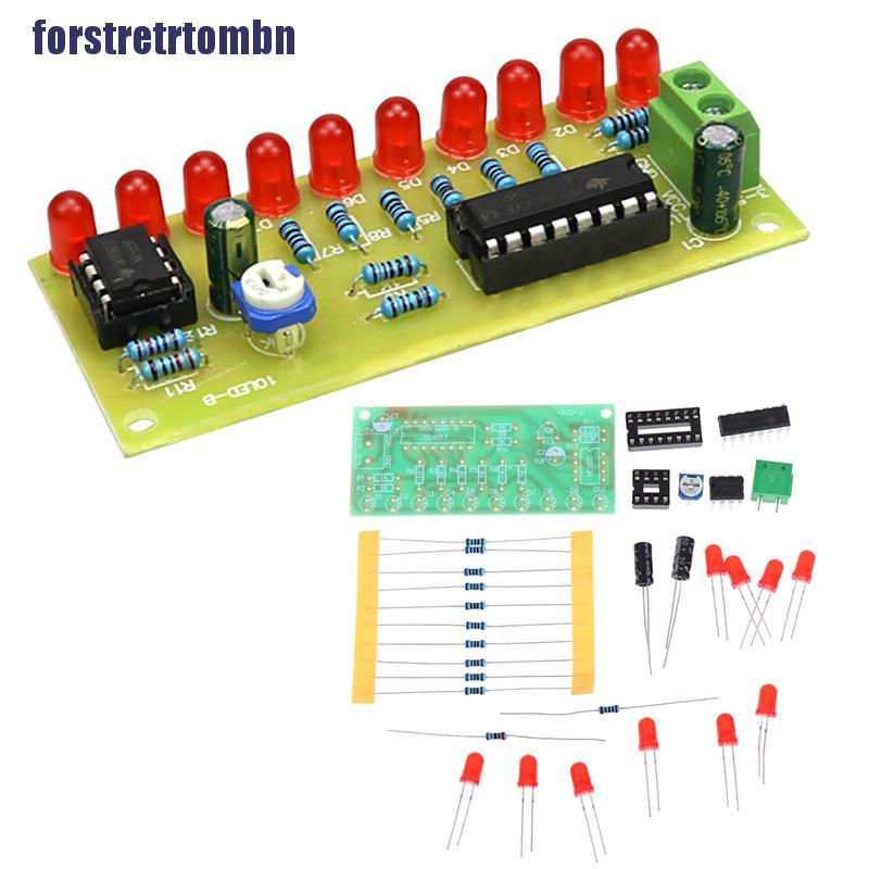 Bo Mạch Đèn Led Tự Làm Ne555 + Cd4017 Pcb