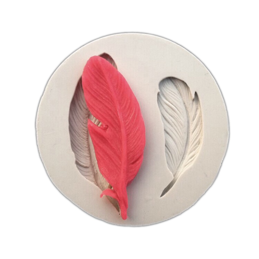 Khuôn Silicone Tạo Hình Lông Vũ Trang Trí Bánh