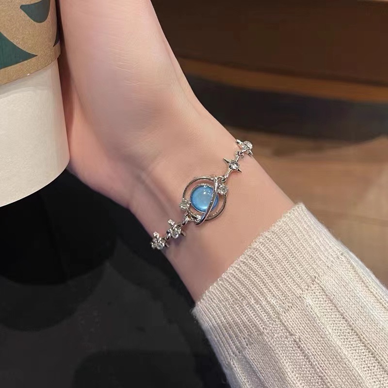 Vòng tay lắc tay hành tinh xanh chất đẹp sang trọng Tatitava