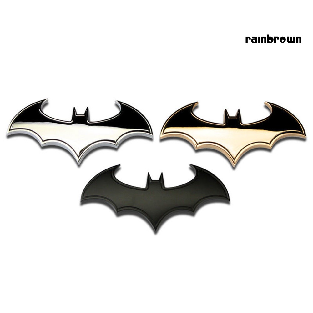 Sticker kim loại hình chim dơi 3D trang trí xe hơi / xe tải độc đáo