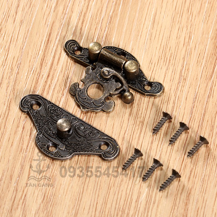 Khóa hộp 05 size S gài chốt Cổ điển - KT:3.8cm - A061005