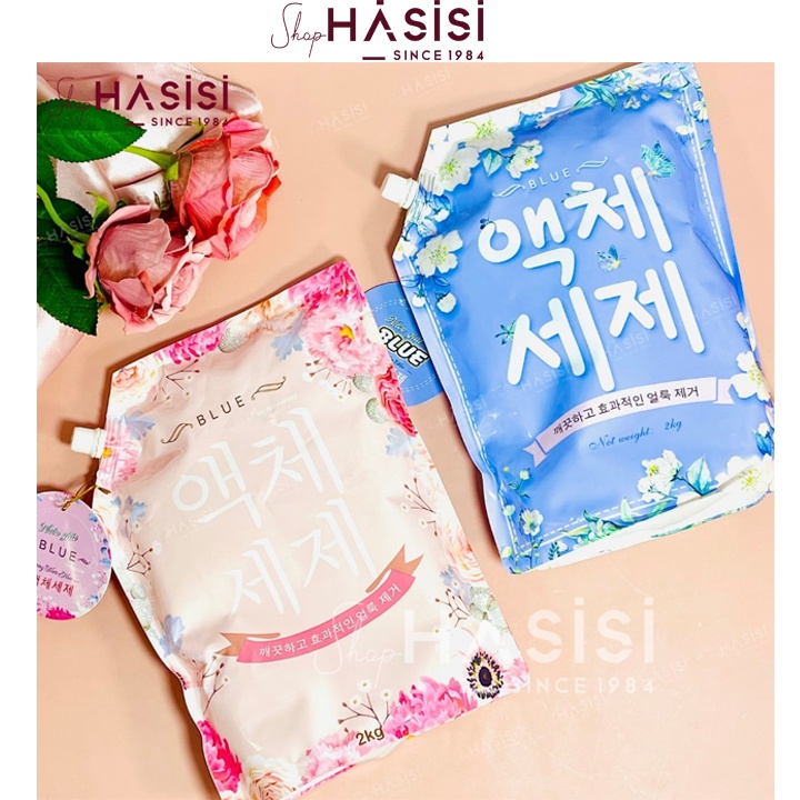 Nước Giặt Hương Nước Hoa/Hương Thảo Mộc - BLUE  2L (Dạng Bịch)