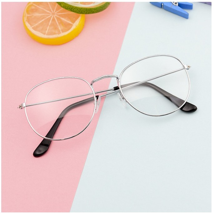 Mắt kính Nam Nữ Khung tròn kim loại Thời trang Đơn giản Glasses 1Pcs-MS10 | BigBuy360 - bigbuy360.vn