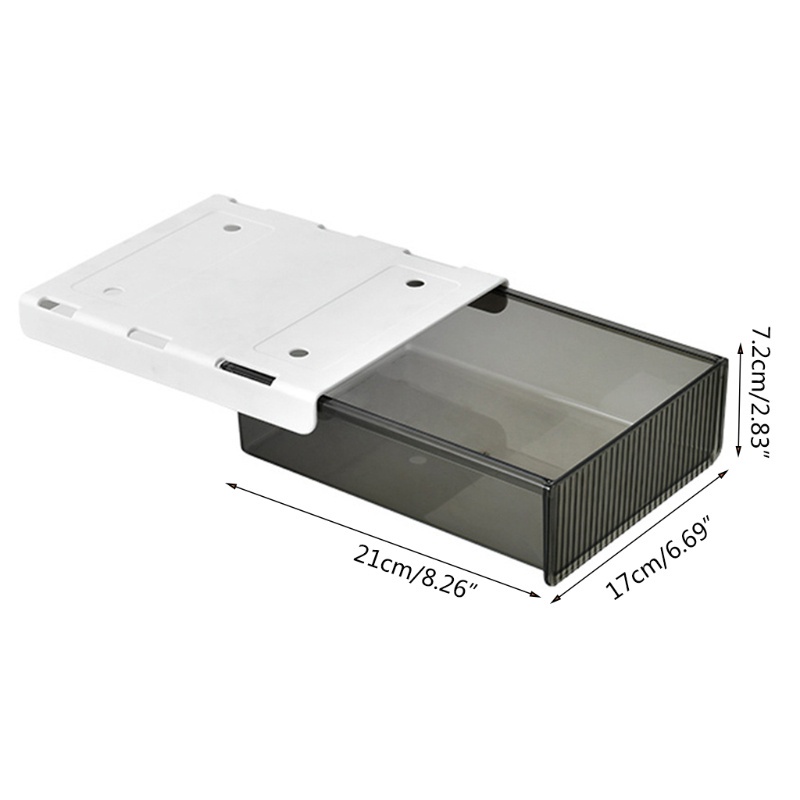 Cái mới Ngăn kéo Hộp lưu trữ dưới bàn Hộp lưu trữ bút chì Văn phòng phẩm Sắp xếp Hộp ẩn Hộp lưu trữ Văn phòng Khay lưu