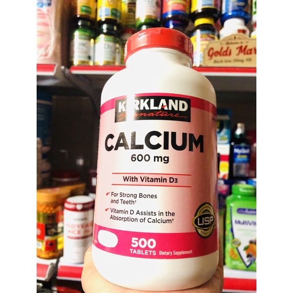 Viên Uống Canxi Kirkland- Calcium + D3 Của Kirkland 500 viên