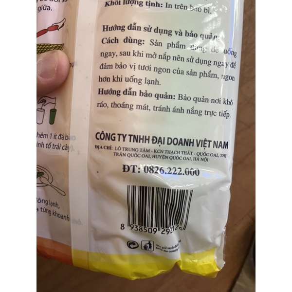 Kem đá tuyết Hương Hoa Quả túi 10 cây