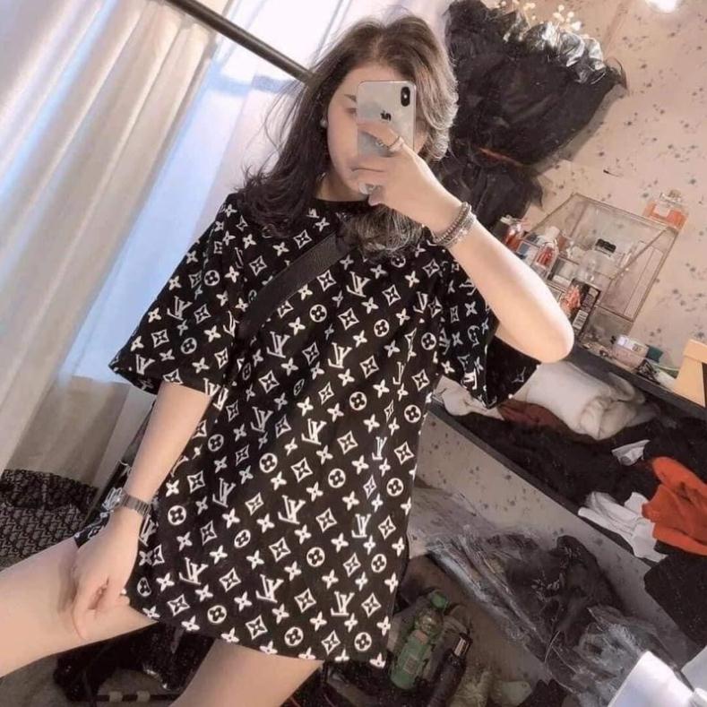 Áo Thun Cao Cấp LV Hot Trend 2021- Áo Thun Tay Lỡ Phong Cách Unisex Nam Nữ Hottrend