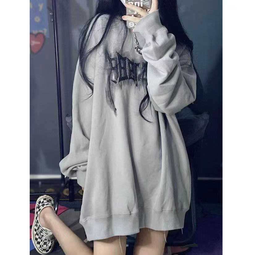 New autumn and winter fashion printed round neck sweater for women