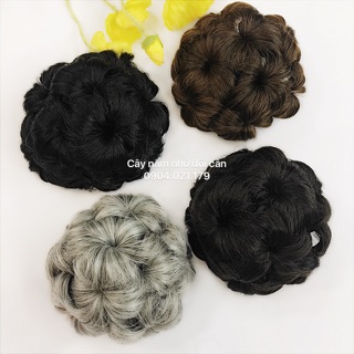 Kẹp Cặp Tóc Búi Hình Hoa Bằng Tóc