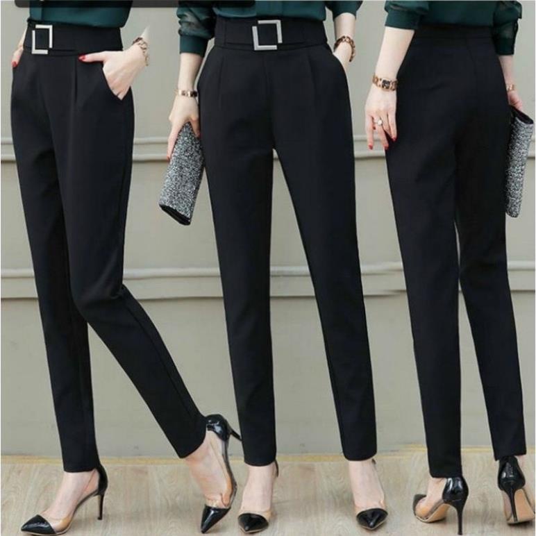 Quần baggy công sở sở Kèm đai sang chảnh- Quần Baggy Công sở nữ Kèm đai-mã Quần Thắt Lưng