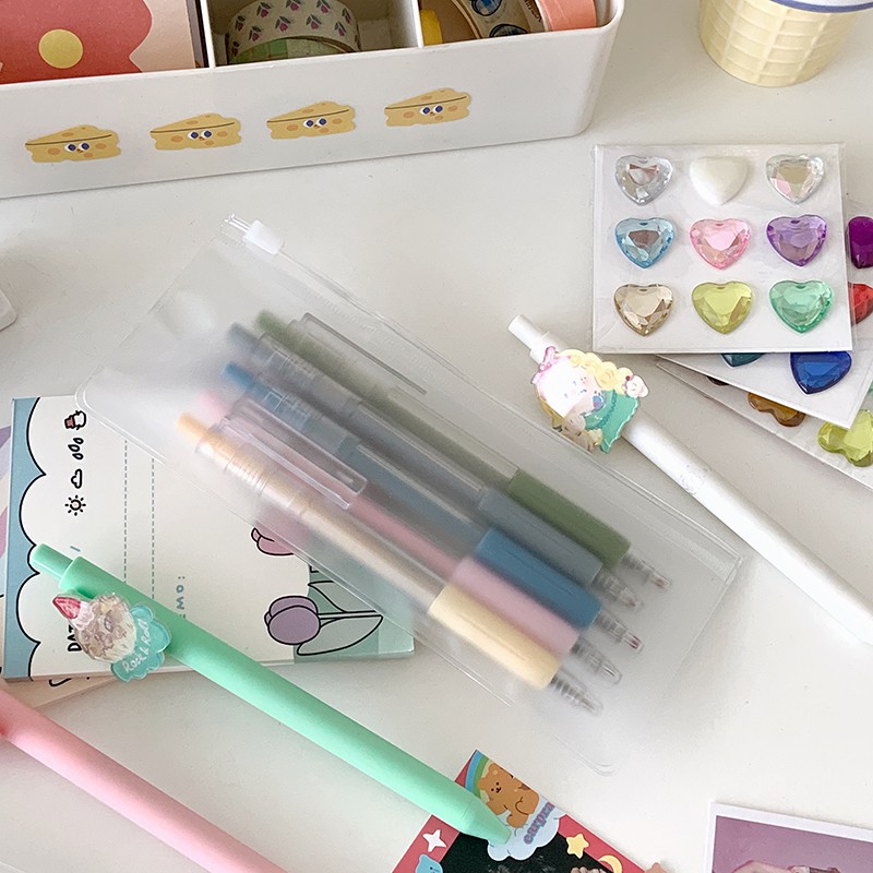 Túi Kéo Khóa Zip Đựng Bút Và Mỹ Phẩm Tiện Lợi