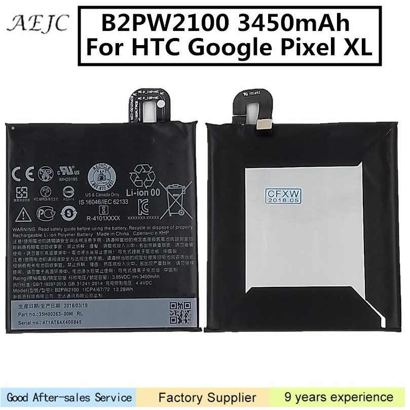 PIN HTC GOOGLE PIXEL XL , B2PW2100, 3450MAH, ORIGINAL BATTERY