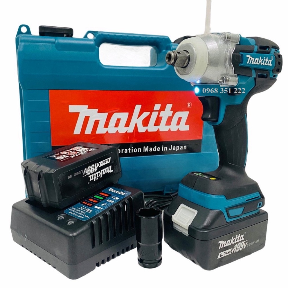 Máy Siết Bulong MAKITA 199V Động Cơ Không Chổi Than, Chống Nước