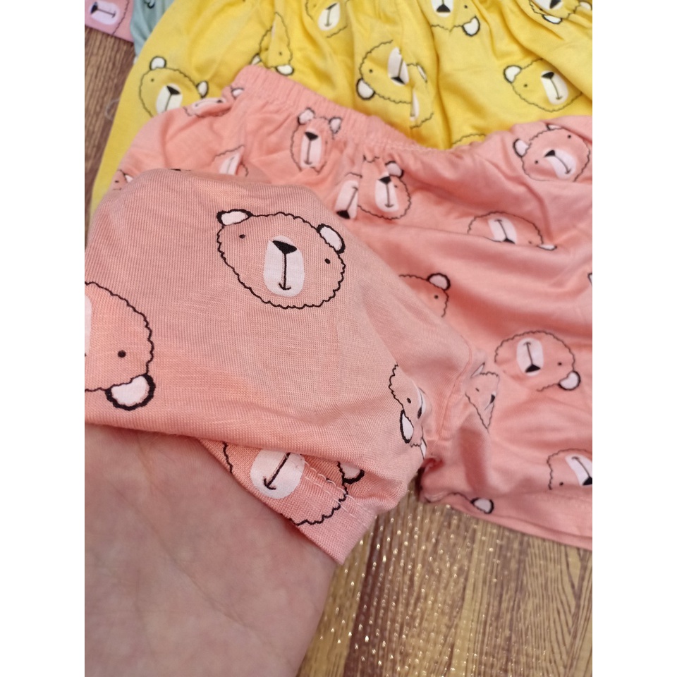 sét sét quần đùi cộc trẻ em chất peptit thun lạnh KWOO siêu mềm mịn mát cho bé trai/bé gái MS01 sezi từ 5kg -15kg