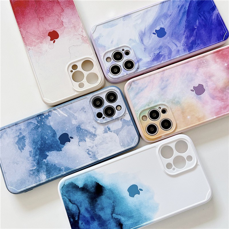 Straight border shatterproof TPU case is suitable for iPhone 11 Pro Max / iPhone12 / iPhone X / iPhone 7 Plus / iPhone 8 / iPhone 6 / iPhone 11 Phone case in Ink color