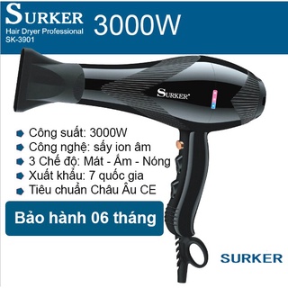 Máy sấy tóc cao cấp surker-3901 - 3000w
