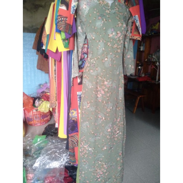 Áo dài nhí 4 tà voan ép giá rẻ