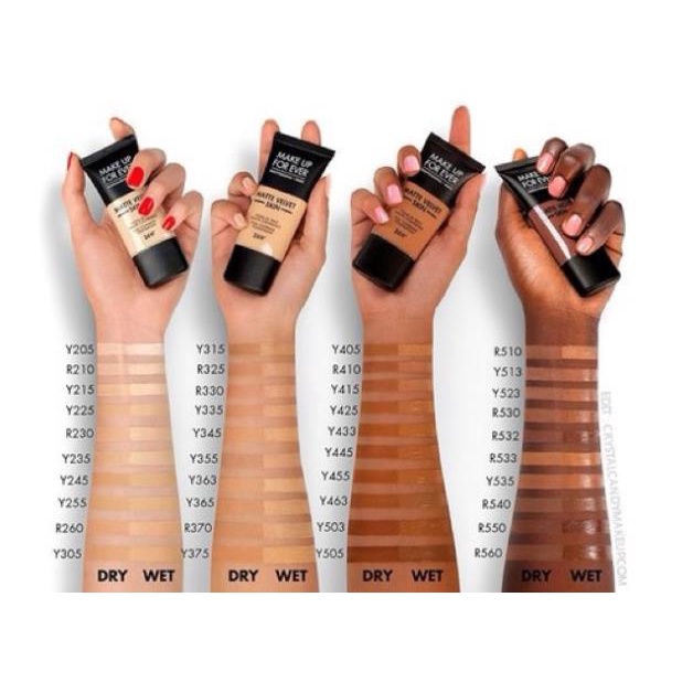 Kem Nền Make Up For Ever Matte Velvet Skin Y205 Minisize