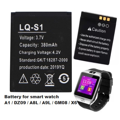 Pin đồng hồ thông minh DZ09 Battery for smart watch A1 / DZ09 / A8L / A9L / GM08 / X6