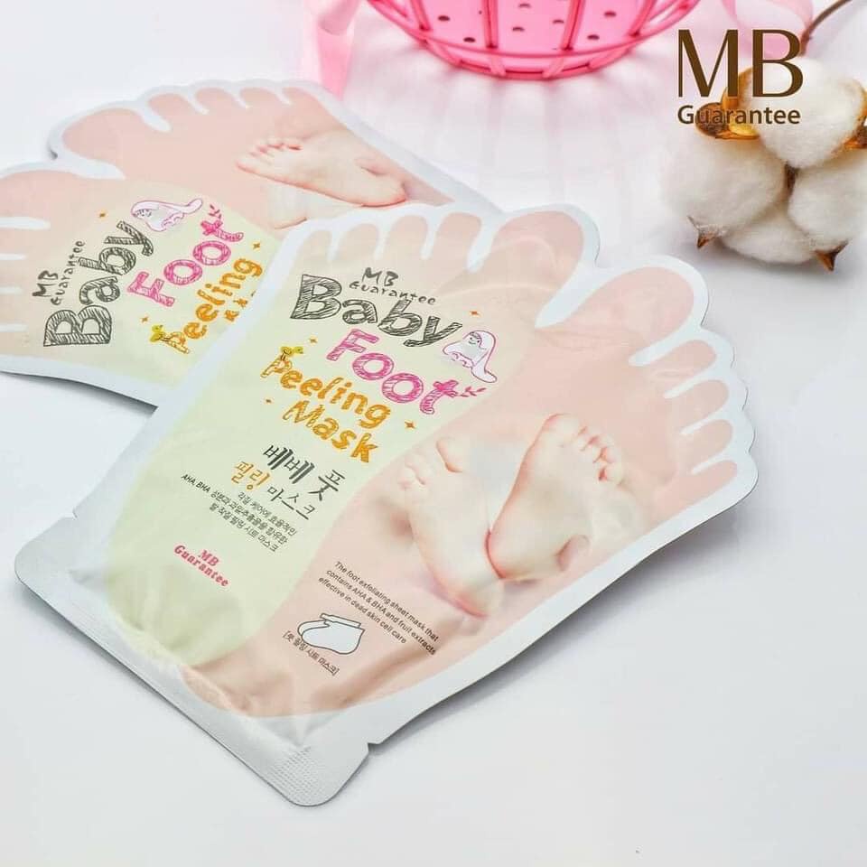 Mặt Nạ Ủ Chân MB Guarantee Tẩy Tế Bào Chết Da Chân Baby Foot Peeling Mask 25g - Khongcoson