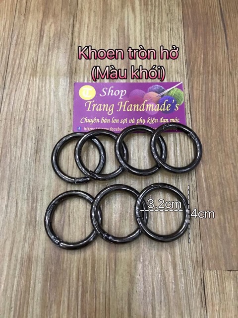 Khoen tròn hở lọt lòng 3.2 cm
