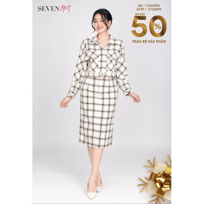 Set dạ kẻ hãng seven.am