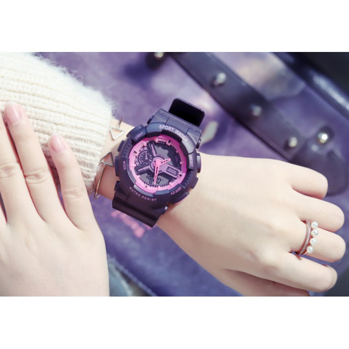 Đồng hồ nữ thể thao Shhors chạy kim và số điện tử cực chất cực hot | BigBuy360 - bigbuy360.vn