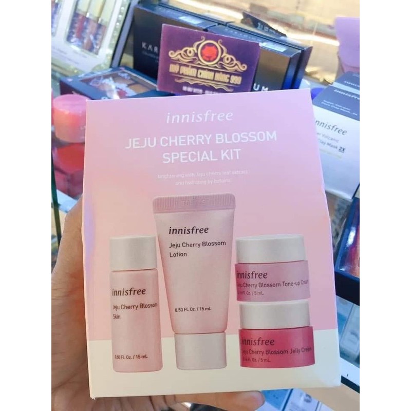 TÁCH SET KIT MINI Set Dưỡng Trắng INNISFREE TONE UP JEJU CHERRY