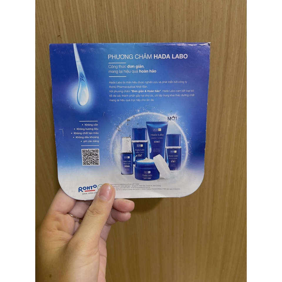 Bộ 3 gói mẫu dùng thử dưỡng trắng da Hada Labo