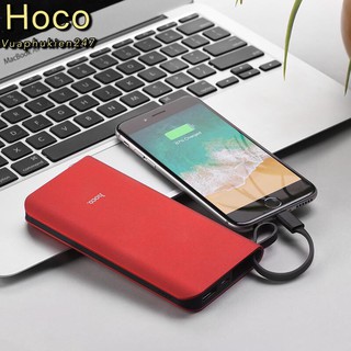 Pin sạc dự phòng Hoco J25 10000mah tích hợp cáp lightning/micro/tyce-c chính hãng hoco