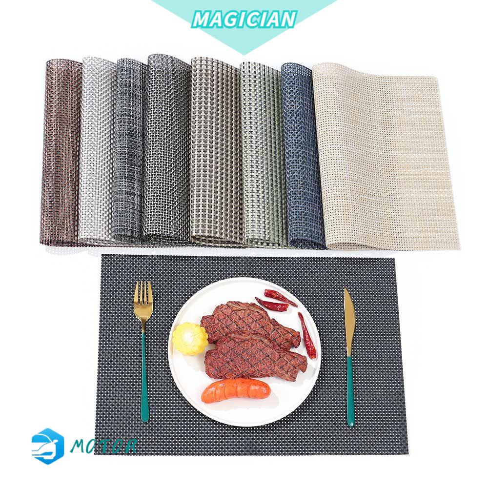 Miếng Lót Bàn Ăn Hình Tròn Bằng PVC Cách Nhiệt Chống Thấm Nước/Dầu/Trượt Thiết Kế Hiện Đại Tiện Dụng