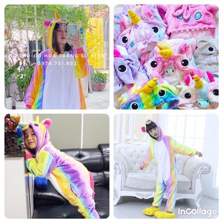 Bộ Đồ Thú 💕𝑭𝑹𝑬𝑬𝑺𝑯𝑰𝑷💕 Đồ hình thú unicon có sừng, đồ cho trẻ em