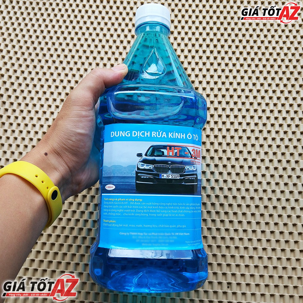 Chai nước rửa kính ô tô chuyên dụng 2.2L cao cấp HT-3M - HÀNG CHUẨN  - GIÁ RẺ NHẤT THỊ TRƯỜNG