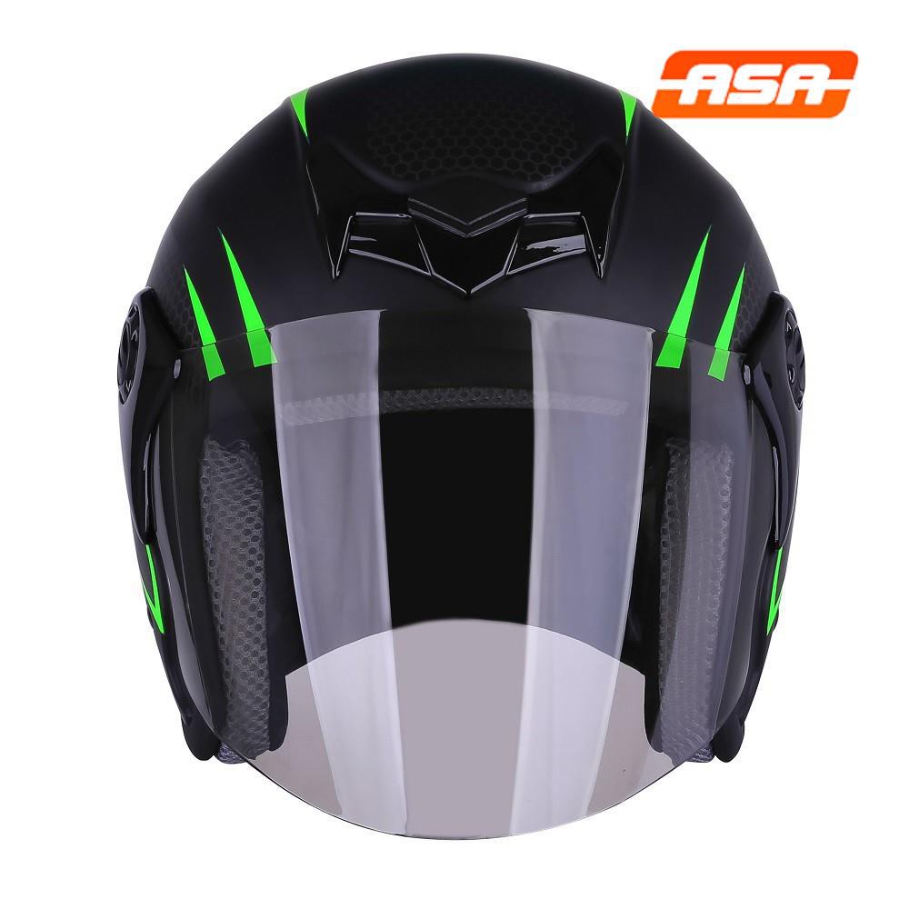 Mũ Bảo Hiểm Moto PGK Tem V2 Kính Khói - ASA HELMETS