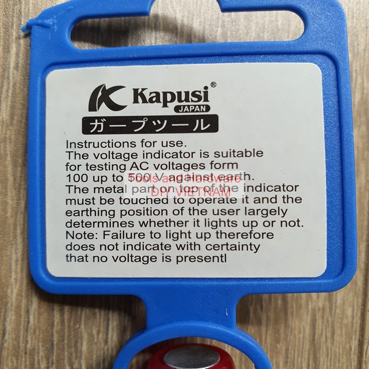 Tô vít thử điện hãng Kapusi Nhật Bản đã kiểm định chất lượng, Bảo hành 12 tháng, bút thử điện
