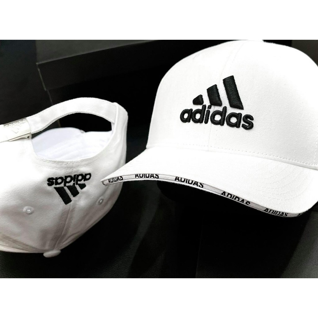 Mũ lưỡi trai Adi.das chất vải cotton Hàn Quốc cao cấp, nón kết Unissex màu đen trắng logo thêu nổi 3D