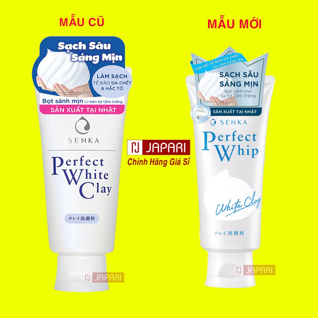 Sửa Rửa Mặt SENKA Perfect Whip Cho Nam Nữ Da Nhạy Cảm, Dầu Mụn, Khô Srm Dưỡng Trắng Da Mặt, Dưỡng Ẩm Rohto Nhật JAPARI