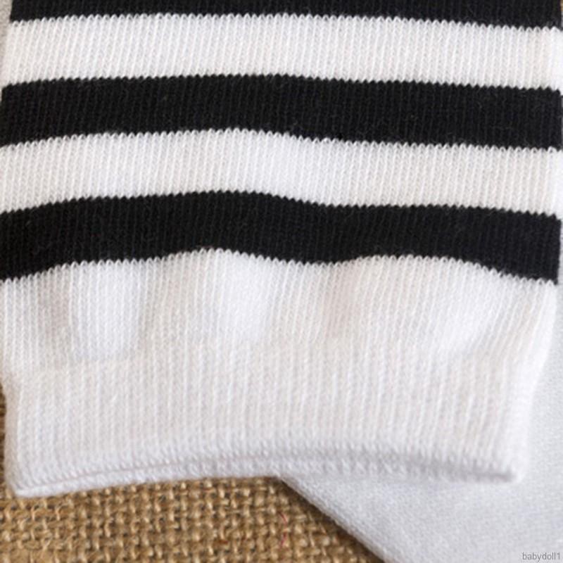 Vớ cotton dài sọc ngang cho bé trai và gái Vớ thể thao cho bé