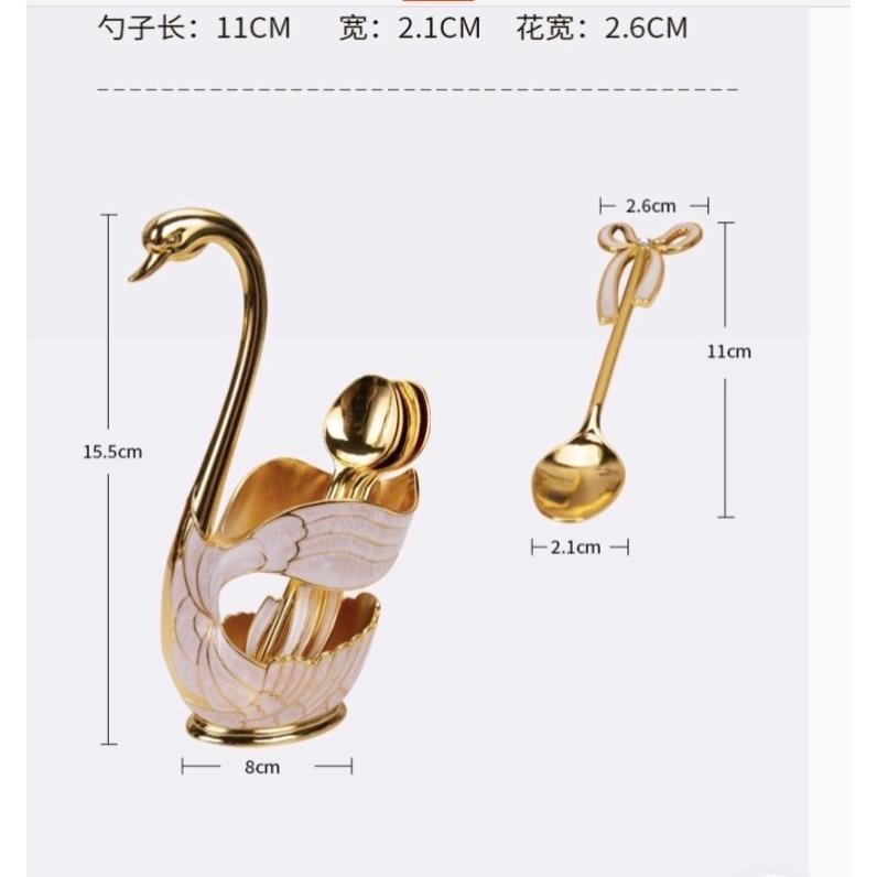 Bộ đựng thìa dĩa hình thiên nga siêu sang