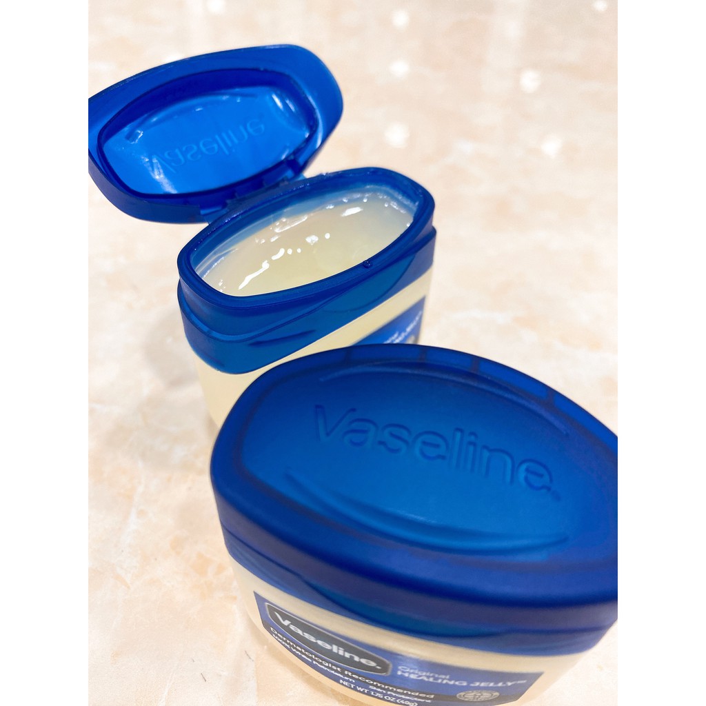 (49g) Sáp Dưỡng Ẩm Vaseline 100% White Petrolatum Original Healing Jelly USA