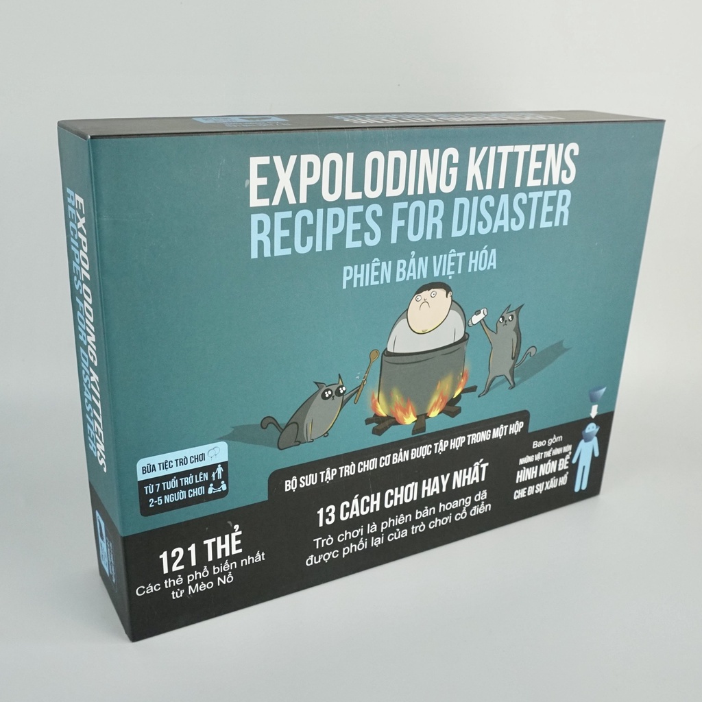 Bộ Mèo Nổ Exploding Kittens: Recipes for Disaster Việt Hóa