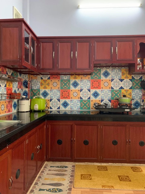 Decal Gạch Bông C106 - Set 30 ô họa tiết 20x20cm - Decal dán tường Trang trí nhà cửa, không thấm nước lau chùi dễ dàng