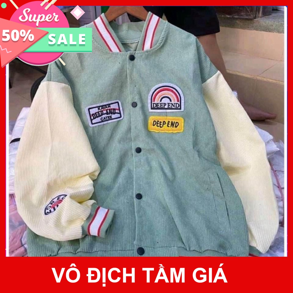 Áo khoác bomber nữ nam in logo cầu vồng, áo bomber chất nhung tăm hàng xịn,tốt,bền Q&amp;P